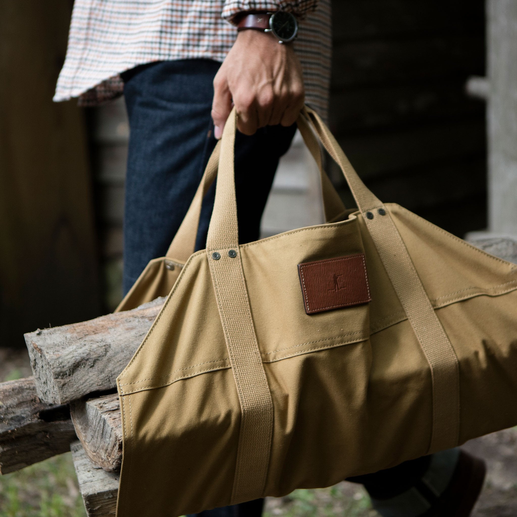 The Firewood Carrier, Signature Canvas