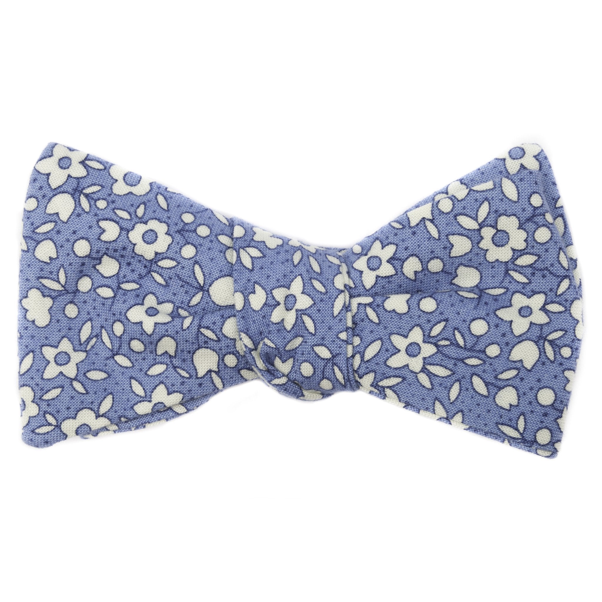 Mill City Fineries Azure Floral Bow Tie