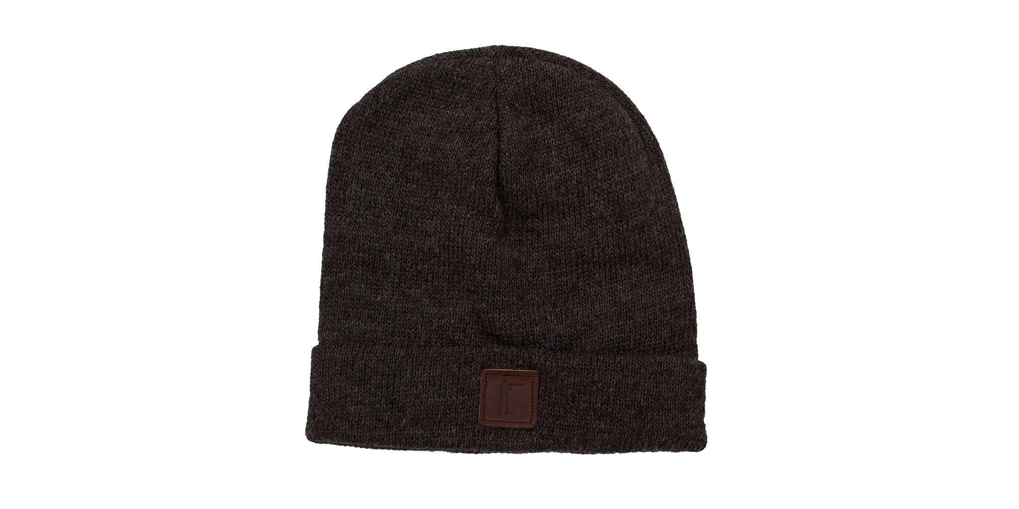 Premium Roger Knit Hat, Charcoal Merino